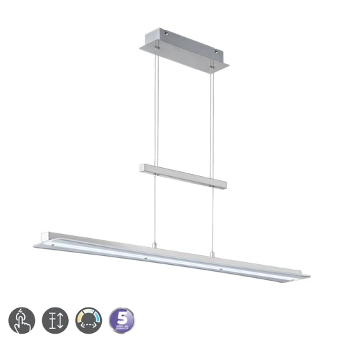 Lampa wisząca SMASH Nikiel mat LED 3x5W 3000+4000+5000K+6500K ściemnialna RL R32421107 |  4017807392494 noxbox lampynox www.lampynox.pl