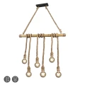 WILMA 6 x E27  Lampa wisząca bambus  RL R30130626 | 4017807473940 noxbox lampynox www.lampynox.pl