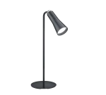 MAXI czarny mat LED 4 step dim 2W 3000K ściemnialna Lampka stołowa z klipsem