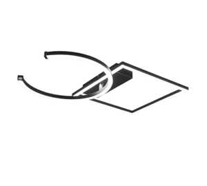 PIVOT czarny mat LED 3 step dim 23,5W 4000K ściemnialna Lampa sufitowa