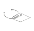 Lampa sufitowa PIVOT aluminium szczotkowane LED 3 step dim 23,5W 4000K ściemnialna RL R62162405 | 4017807521658 noxbox lampynox www.lampynox.pl