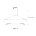 Lampa sufitowa CARDIFF Zielony śr. 40cm. E27 IP21 Lucide 30187/40/33 | 5411212302847 noxbox lampynox www.lampynox.pl