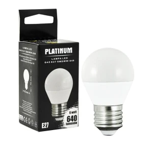 Żarówka LED G45 E27 7W SMDWW 640lm 3000K pc+alum 305671