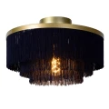 Lampa sufitowa FRILLS niebieski | matowe złoto | mosiądz Ø 35cm E27 Lucide 03142/35/02 | 5411212031709 noxbox lampynox www.lampynox.pl