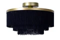 Lampa sufitowa FRILLS niebieski | matowe złoto | mosiądz Ø 35cm E27 Lucide 03142/35/02 | 5411212031709 noxbox lampynox www.lampynox.pl
