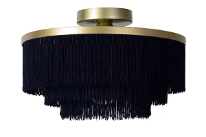 FRILLS niebieski | matowe złoto | mosiądz Ø 35cm E27 Lampa sufitowa