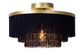 Lampa sufitowa FRILLS niebieski | matowe złoto | mosiądz Ø 35cm E27 Lucide 03142/35/02 | 5411212031709 noxbox lampynox www.lampynox.pl