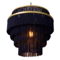 Lampa wisząca FRILLS niebieski | matowe złoto | mosiądz Ø 42cm E27 Lucide 03442/42/02 | 5411212031723 noxbox lampynox www.lampynox.pl