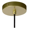 Lampa wisząca FRILLS niebieski | matowe złoto | mosiądz Ø 40cm E27 Lucide 03442/40/02 | 5411212031716 noxbox lampynox www.lampynox.pl