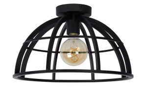 DIKRA czarna Ø 40cm E27 Lampa sufitowa