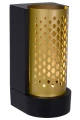 Kinkiet zewnętrzny KIRAN złoty mat | mosiądz | czarny LED 10W 2700K IP65 Lucide 45800/10/02 | 5411212452115 noxbox lampynox www.lampynox.pl