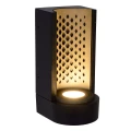 Kinkiet zewnętrzny KIRAN czarny LED 10W 2700K IP65 Lucide 45800/10/30 | 5411212452122 noxbox lampynox www.lampynox.pl
