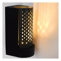 Kinkiet zewnętrzny KIRAN czarny LED 10W 2700K IP65 Lucide 45800/10/30 | 5411212452122 noxbox lampynox www.lampynox.pl