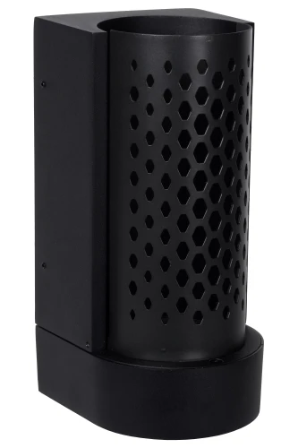 Kinkiet zewnętrzny KIRAN czarny LED 10W 2700K IP65 Lucide 45800/10/30 | 5411212452122 noxbox lampynox www.lampynox.pl
