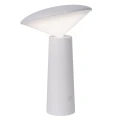 Lampka stołowa zewnętrzna ściemnialna JIVE biały Ø 13,9cm LED Dim 4W 2800-6500K IP44 Lucide 02807/04/31 | 5411212021977 noxbox lampynox www.lampynox.pl