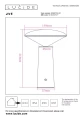 Lampka stołowa zewnętrzna ściemnialna JIVE biały Ø 13,9cm LED Dim 4W 2800-6500K IP44 Lucide 02807/04/31 | 5411212021977 noxbox lampynox www.lampynox.pl