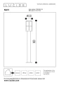 Lampa zewnętrzna stojąca NAVI antracyt wys. 90cm. E27 IP54 Lucide 27802/90/29 | 5411212271983 noxbox lampynox www.lampynox.pl