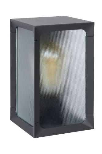 Kinkiet zewnętrzny CAGE antracyt E27 IP44 Lucide 27804/01/29 | 5411212272003 noxbox lampynox www.lampynox.pl