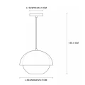 Lampa wisząca COOPER czarny Ø 30cm E27 Lucide 10410/20/30 | 5411212105592 noxbox lampynox www.lampynox.pl