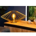 Lampa stołowa DIAMOND Matowe Złoto-Mosiądz śr.52cm. E27 Lucide 73507/52/02 | 5411212730497 noxbox lampynox www.lampynox.pl