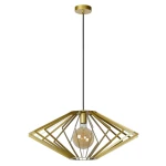 DIAMOND Matowe Złoto-Mosiądz śr.63cm. E27 Lampa wisząca