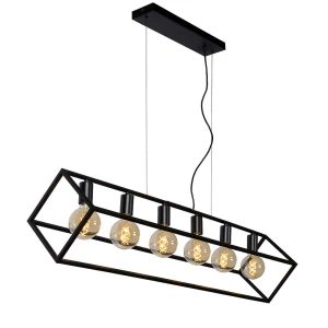 FABIAN Czarny 6xE27 Lampa wisząca