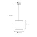 Lampa wisząca FIRMIN Matowe Złoto | Mosiądz śr.30cm E27 Lucide 45497/30/02 | 5411212451651 noxbox lampynox www.lampynox.pl