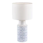 Agnes Biało - Niebieska lampka stołowa Rabalux 4309 