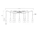 Lampa wisząca Pająk FIX MULTIPLE Czarna 10xE27 Lucide 084081030  5411212082718 lampynox noxbox www.lampynox.pl 5.jpg