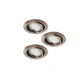 Rabalux  Lite 1051 LED oczko stropowe wpuszczane | brąz Trójpak ( 5998250310510 ) lampynox noxbox