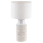 Agnes Biało - Beżowa lampka stołowa Rabalux 4310