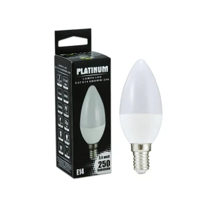 Żarówka LED C37 E14 3,5W SMDWW 250lm ceramic mleczna 3000K 