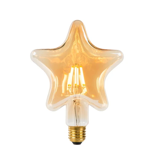 Żarówka filament LED Gwiazda Amber 7W 2200K Barwa ciepła E27 Lucide 801020662  5411212800749 lampynox noxbox www.lampynox.pl 2.jpg