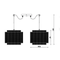 Lampa wisząca ORRIN Czarna 2xE27 śr. 34cm Lucide 024040230  5411212021885 lampynox noxbox www.lampynox.pl 5.jpg