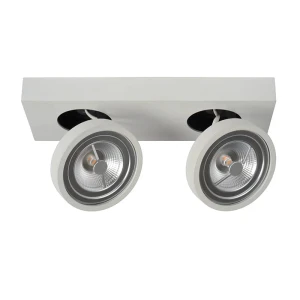 NENAD Biała 2xAR111 Ściemnalna 2x10W 2700K Spotlight Lucide 09920/20/31