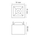 Oprawa podtynkowa VIVI SQ 6W 4000K OXYLED M15010176W 4K biały  5902701452414 lampynox noxbox www.lampynox.pl 3.jpg