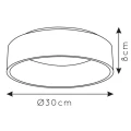 Lampa sufitowa TALOWE LED Czarna sr.30cm ściemnialna 20W 3000K Lucide 461002030  5411212460615 lampynox noxbox www.lampynox.pl 4.jpg