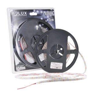 LS2860CW-5-65 10W 12V 5m IP65 barwa zimna ~6500K CW 190lm/1m. pasek LED POLUX 314406