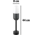 Lampa ogrodowa stojąca HORTEN Czarny wys. 44cm. E27 IP44 Polux 314154  5901508314154 noxbox lampynox www.lampynox.pl 3.jpg