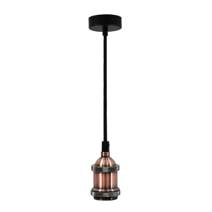 Zawiesie z oprawką IL MIO NOLA miedź kabel czarny  309020 