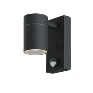 ARNE-LED Czarny kinkiet zewnętrzny z czujnikiem LUCIDE 14866/05/30
