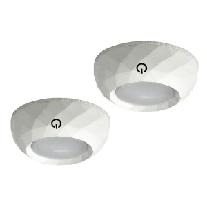Lampa podszafkowa okrągła LED 4000K 2x12lm on/off 6xAAA incl Polux 311122