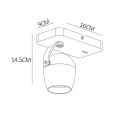 Kinkiet ścienny ściemnialny z włącznikiem PRESTON Złoty mat LED DIM CRI95 5W GU10 2200-3000K Lucide 099270502  5411212092489 lampynox noxbox www.lampynox.pl 7.jpg