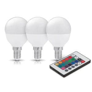 Żarówki LED E14 MB 3,5W barwa RGB+BIAŁA - 3 sztuki KOBI