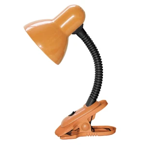 Dennis pomarańczowa lampka biurkowa z klipsem Rabalux 4258