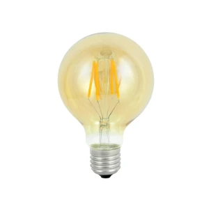 Dekoracyjna żarówka LED filament Vintage Amber G80 E27 4W 2000K 350lm  