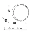 Plafon zewnętrzny LED śr. 17cm 4W YAZOO LED LUCIDE 418000430  5411212410283 lampynox noxbox www.lampynox.pl 6.jpg
