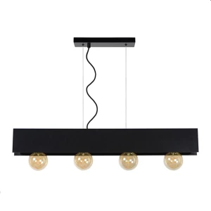 SURTUS Czarna 4xE27 Lampa wisząca Lucide 30474/04/30