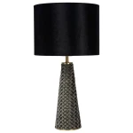 EXTRAVAGANZA VELVET Czarna śr. 25cm. E27 Lampka stołowa Lucide 10501/81/30