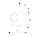 Kinkiet zewnętrzny LED 4x2W YUPLA Lucide 278800830  5411212271457 lampynox noxbox www.lampynox.pl 8.jpg